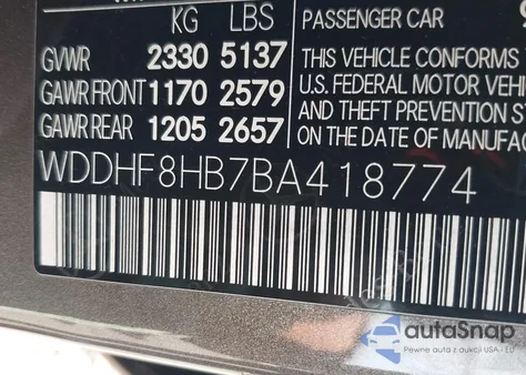 2011 Mercedes-Benz E 350 4Matic from USA, damaged, VIN WDDHF8HB7BA418774